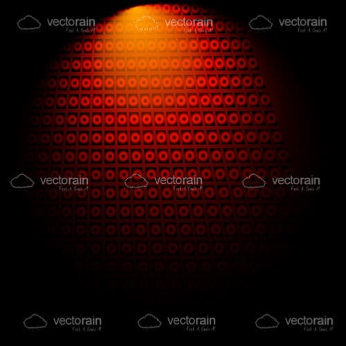 Orange Light on Black Background Design